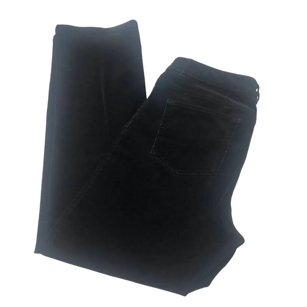 Chaps Traditional Black Corduroy Pants Classic Jeans Styling 5 Pocket Detail - Picture 5 of 16